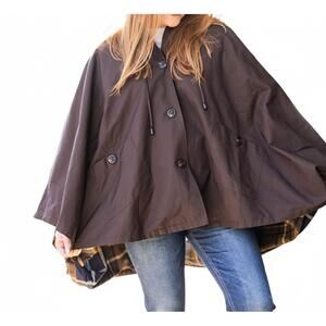 NEW FREE PEOPLE bailey cape in italian mocha